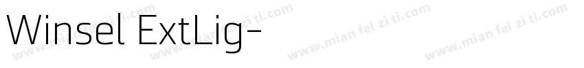 Winsel ExtLig字体转换